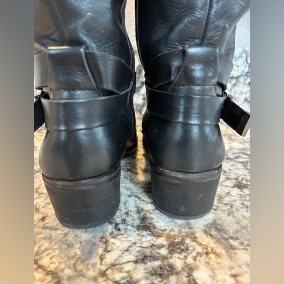 UGG Black Over the Knee Leather Boots - Picture 7 of 14